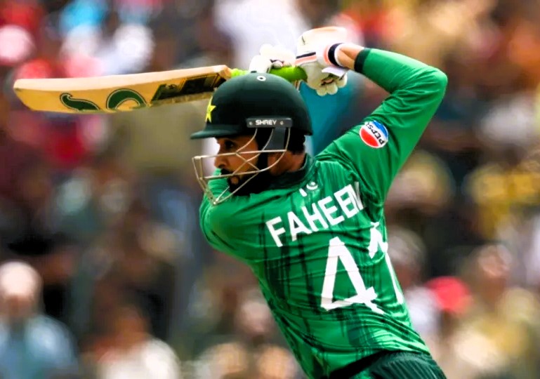 Faheem Ashraf batting Pakistan vs USA T20 World Cup